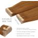 WENNALIFE 22 Remy Tape Hair Extensions Auburn Ginger #30 - 20pcs, 50g Real Human Hair Coloured Tape Extensions - Buy Online on GoSupps.com