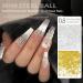 FEIlei 1 Bag Nail Art Mini Metal Beads Micro Caviar Nails Beads 3D Nail Art Decorations Silver - Buy Online on GoSupps.com