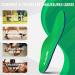 Plantar Fasciitis Arch Support Insoles for Flat Feet & Foot Pain Relief | Orthotic Inserts for Men and Women - Green UK-12-305mm - Buy Online on GoSupps.com