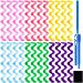 Elcoho 24 Pieces Water Ripple Hair Rollers 45 cm No Heat Wave Hair Curlers Spiral Curls Styling Kit for Most Hairstyles with 1 Storage Bag Magic Hair Rollers with 3 Pieces Styling Hooks (6 colors)