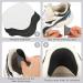 Boyiee 8 Pairs Shoe Heel Repair Patch - Self-Adhesive Trainer Patch for Sneakers - Prevents and Fixes Shoe Holes - Large & Small Sizes in Black & White - Buy Online on GoSupps.com