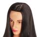 Hairingrid 26-28 Mannequin Head with Synthetic Fiber Hair - Cosmetology Training Manikin Doll with Free Clamp Holder (Black) - Buy Online on GoSupps.com