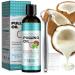 Pulling Oil for Teeth Coconut Peppermint Essential Oil Pulling with Tongue Scraper Natural Organic Oral Care for Mouthwash Bad Breath Treatment Cleaner Alcohol Tooth Whitening Gum Health 8 Fl.Oz