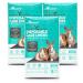 Paw Inspired Disposable Guinea Pig Cage Liners | Bamboo Charcoal Odor Controlling | Super Absorbent Liners Pee Pads for Ferrets, Rabbits, Hamsters, and Small Animals 28" x 17" (C&C 2 x 1) 24 Count