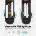 Pill Cutter for Small to Large Pills | Multi-Tablet Splitter with Safety-Blade Guard & Stainless Steel Design | Precision Pill Cutting Tool - Buy Online on GoSupps.com
