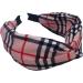 Topkids Accessories Twisted Tartan Alice Bands Adult Women Hair Accessories for Women Hair Bands for Women Thick Headband Womens Headbands Head Bands Adult Women Wide Headbands (Pink) - Buy Online on GoSupps.com