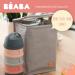 BEABA Large Isothermal Baby Food Pouch - Spacious Bottle Storage for Complete Meal - Soft, Waterproof Fabric - Pearl Grey - Buy Online on GoSupps.com