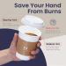 50 Pack 12oz White Coffee Cups with Dome Lids, Sleeves - Disposable Paper To Go Cups for Hot Drinks - Ideal for Cafes & Businesses - Buy Online on GoSupps.com