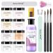 Acrylic Nail Kit Acrylic Nail Kit for Beginners with Everything 8 Colors Acrylic Powder Nail Liquid with the Acrylic Nail Brush Nail Tools Nail Kits Professional Acrylic with Everything CLEAR