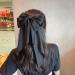 BAIYSFFG Big Bow Hair Clips with Long Silky Satin 2PCS Solid Color French Barrette Simple Hair Fastener Accessories for Women Girls Black White - Buy Online on GoSupps.com