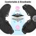 Pawaboo Dog Harness & Leash Set - Adjustable Anti-Train Vest for Small & Medium Dogs | Breathable X-Frame Design (M Black) - Buy Online on GoSupps.com