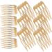 Beaupretty 5 Teeth Hair Side Comb Metal Side Hair Combs French Twist Updo Clip Wedding Bridal Veil Combs French Twist Hair Styling Tool Accessories