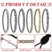 Jutom Rhinestone Beaded Headbands - Set of 6 | Elastic Crystal Stretch Hairbands for Women & Girls - Buy Online on GoSupps.com