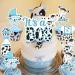 Cow Baby Shower Decorations for Boy - 25pcs Holy Cow Its a Boy Cake Topper and Cupcake Toppers Blue Cow Print Baby Shower Cake Decorations for Farm Animal Barnyard Baby Shower Party Supplies - Buy Online on GoSupps.com