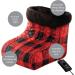 Therme Micro Flannel Heated Foot Warmers | Cozy Sherpa-Fleece | 2-Hour Safety Shutdown | One Size - Reindeer Kiss - Buy Online on GoSupps.com