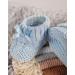 Royal Icon Newborn Baby Booties with Bow - Soft Knitted Unisex Bootees (0-3 Months) - Indoor/Outdoor Use - Blue RI354 - Buy Online on GoSupps.com