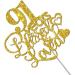 Tenhaisi Gold Glitter 91 Years Blessed & Loved Cake Topper - 91st Birthday / 91st Anniversary Cake Topper - Happy 91 Birthday Decoration - 91st Birthday / 91st Anniversary Party Decoration - Buy Online on GoSupps.com