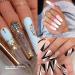 Dual Nail Forms Set - 120 pcs Coffin-Shaped Nail Polygel Extension Forms with Clips Brush Pickers & Files | Perfect for Nail Art Design - Salon & DIY - Buy Online on GoSupps.com