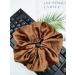INNCHY XXL Large Satin Silk Scrunchie - Oversize Hair Tie for Girls - No Damage Elastic Ponytail Holder - Washable (Large Brown) - Buy Online on GoSupps.com