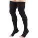 Truform Compression 30-40 Mmhg Thigh High Open Toe Dot Top Stockings Black X-Large 2 Count - Buy Online on GoSupps.com