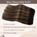 LAAVOO TREEEN Real Hair Extensions 30cm - Darkest Brown Ombre Light Brown Balayage Remy Sew-In 80g #2/8/2 - Buy Online on GoSupps.com
