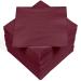 HEKU 100 monochrome napkins 3-layer 33x33cm i Uniform quality for events & gastronomy I practical 5-pack I highly absorbent and stylish bordeaux