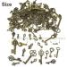 JIALEEY 125 PCS Vintage Skeleton Key Set Charms - Antique Style Bronze Brass Keys for DIY Jewelry Making and Wedding Favors - Buy Online on GoSupps.com