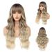 Faelbaty Long Curly Blonde Ombre Wig for Women | Natural Cosplay Wig with Ponytail | Perfect for Girls - Buy Online on GoSupps.com