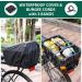 Universal Bike Rear Rack - 165 LB Capacity Aluminum Alloy with Free Bungee Cord & Waterproof Cover - Quick Release Adjustable MTB Bike Basket - Buy Online on GoSupps.com