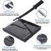 ISDIR Paper Cutter Guillotine  12 Inch Paper Cutting Board  12 Sheets Capacity  Heavy Duty Metal Base  Dual Paper Guide Bars  Professional Paper Cutter and Trimmer for Home  Office (12'' Black) - Buy Online on GoSupps.com