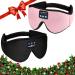 MUSICOZY Sleep Headphones 3D Bluetooth Headband Wireless Sleeping Eye Mask Earbuds for Side Sleepers Air Travel Meditation Built-in Ultra Soft Thin Speakers Washable Pack of 2