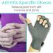 Vive Arthritis Gloves - Compression Hand Glove for Arthritis Relief - Carpal Tunnel Support - Grey Medium - Buy Online on GoSupps.com