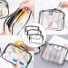 3PCS Clear Toiletry Bag Set - Quart Size PVC Makeup Travel Cosmetic Pouch for Men & Women by Cosywell - Buy Online on GoSupps.com