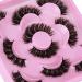 Natural False Eyelashes - Fluffy Mink 3D Wispy D Curl Strip Lashes | 5 Pairs | Focipeysa Eyelashes 21mm - Buy Online on GoSupps.com