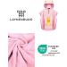 Laynenburg Premium Bathing Poncho for Kids - 100% Cotton Hooded Towel - Oeko Tex Certified Pink Giraffe Design for Ages 3-5 - Buy Online on GoSupps.com