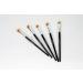 Makki 5 angled stiff but flexible brush applicators for eyelash tint and eyebrow tint and eyelash perm curl