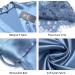 BESDEL Women's Satin Silk Bathrobe - V-Neck Kimono Robe M Air Blue - Buy Online on GoSupps.com