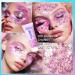 Prreal Body Glitter Gel 50ml - Long-Lasting Mermaid Sequins Chunky Glitter Kit for Festival and Birthday Makeup - Pink - Buy Online on GoSupps.com