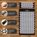 LyfeFocus Acupressure Mat & Pillow Set with Travel Bag - Pain Relief & Stress Reduction - Ideal Wellbeing Gift - Black & White - Buy Online on GoSupps.com
