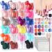 FANDAMEI Press on Toenails 24 Colors 576PCS Press on Toe Nails Short French Tip Toe Nails Press on Glitter Press on Toenails Matte Glossy Press on Toes Nails Fake Toe Nails for Nail Art