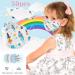 50PCS Kids Face Shield Cute Cartoon 4 Layers Breathable Elasticity Earloop Face Bandanas Childrens Outdoor School Multi One Size - Buy Online on GoSupps.com