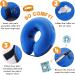 BENCMATE Inflatable Recovery Collar for Dogs & Cats - Medium Blue, Neck 8-12 - Soft Pet Cone that Doesn't Block Vision - Buy Online on GoSupps.com