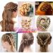 Sularpek Tail Hair Tool 2 pcs Durable Hair Looping Tool Tail French Braid Loop Tool Fashion Hair Braiding Tool for Making Women and Girls Hair Style (Black) - Buy Online on GoSupps.com