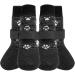 Kooltail non-slip dog socks-outdoor dog shoes Waterproof dog shoes Pfot protection with belt traction control for hardwood floors dark gray medium