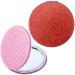 OIIKI 2pcs Red Pink Compact Pocket Mirror  Portable Mini Glitter Purse Mirror for Women Girls Travel Makeup  Folding Handheld 2-Sided 1x/2x Magnifying Mirror