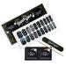 TOUGH GIRLS | Nail Polish Strips | 20 Stylish Strips | Brighter  Thicker  Tougher | Includes Cuticle Stick  Nail File  & Nail Wipes (Black & Sparkles)