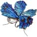 Natural Stone Crystal Ornament - Natural Butterfly Pendant with Crystal | Natural Crystal Stone Charm Smooth Polished Gemstone Charm for Parties Silver - Buy Online on GoSupps.com