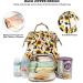 Mimfutu Baby Diaper Backpack | Sunflower Cow Print Diaper Bag for Stylish Moms | International Shipping Available - Buy Online on GoSupps.com