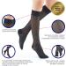 Energizing Daily Wear Knee Highs | Medium Black | Comfortable & Stylish Compression Socks for All-Day Support - Buy Online on GoSupps.com