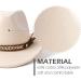 Gossifan Western Cowboy & Cowgirl Hat Felt Wide Brim Fedora - Beige Medium - Buy Online on GoSupps.com